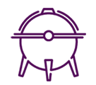 purple stove icon