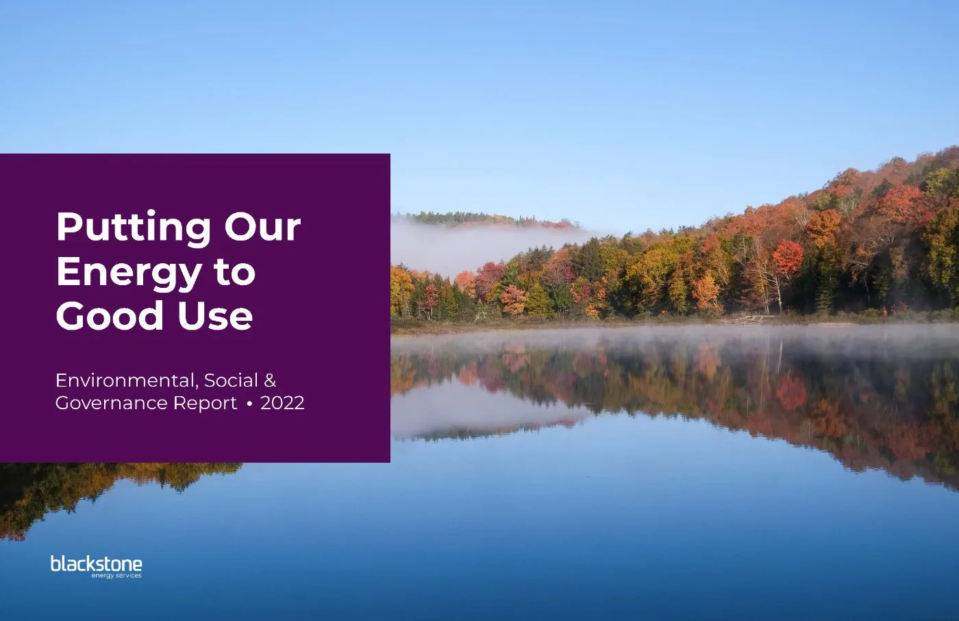 2022 Blackstone ESG Report cover